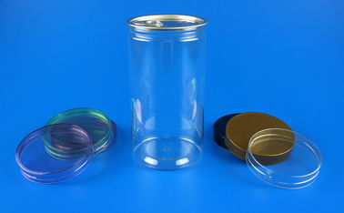 PET Recycled Plastic Jars , Anti Bacteria Airtight Cookie Jar 845Ml
