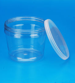 Plastic Material Airtight Biscuit Jar Transparent Color Easy Opening