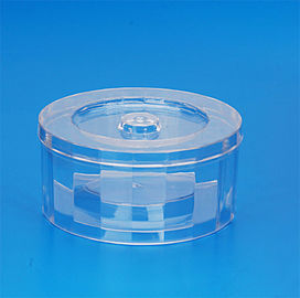 Single Wall Clear Plastic Jars Transparent Color Cylinder Shape 44G