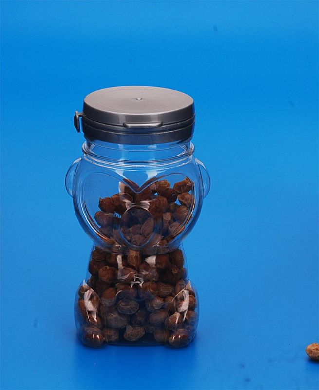 Reusable Clear Plastic Jars Special Shape With Customized Color Cover